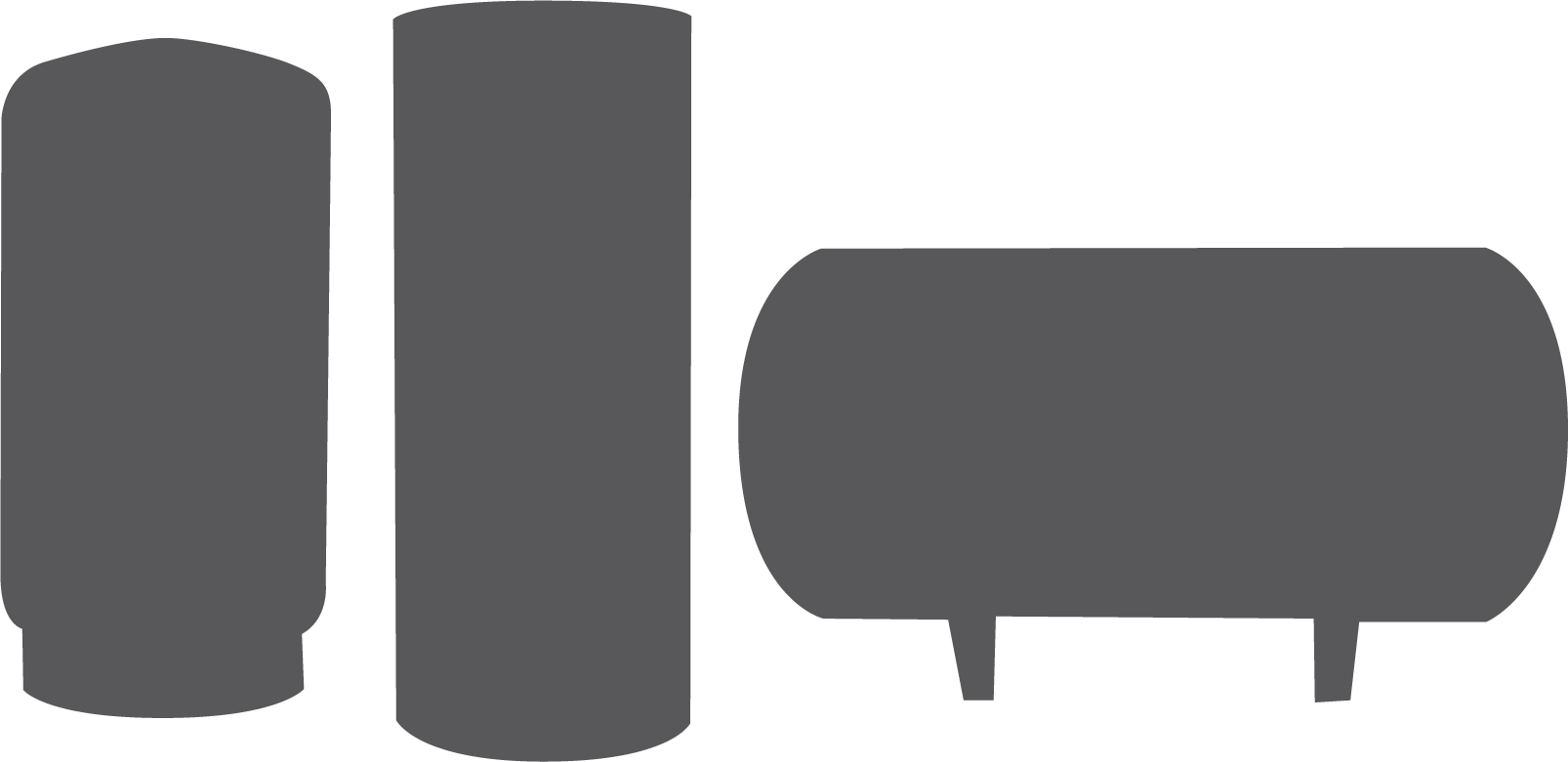 Water Heater Tank Silhouettes